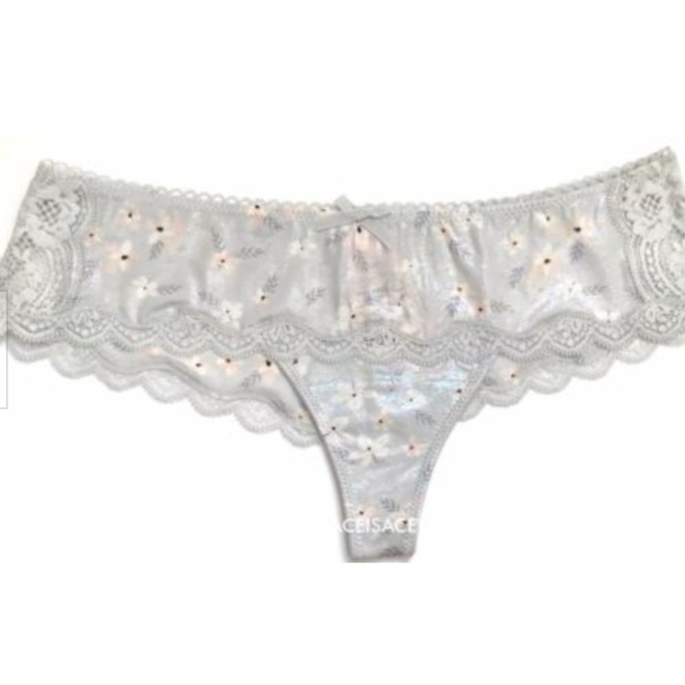 VS‎ Lace-Up Hipst er Wide-Side Thong Small